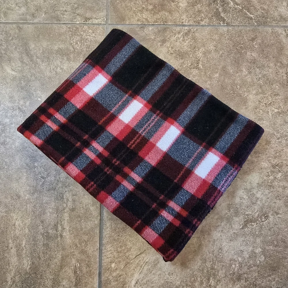 Red Black Plaid Plush Blanket